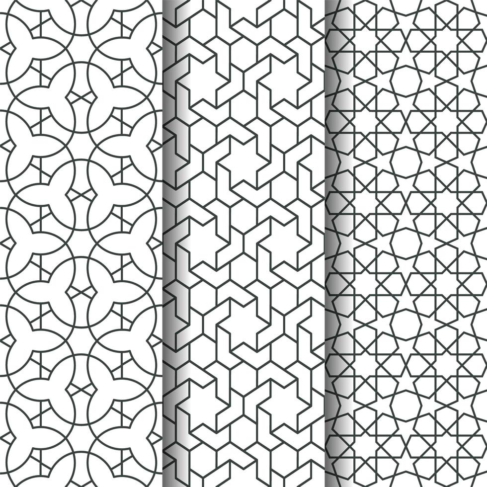 Islamic geometry pattern vector