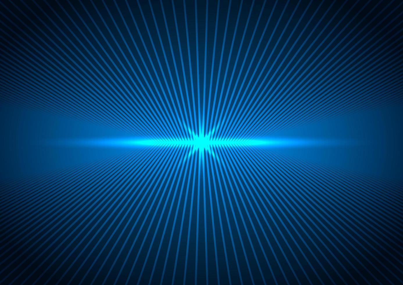 Abstract technology futuristic concept connection perspective lines with blue lightning vector