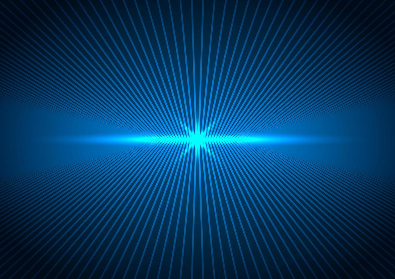 Abstract technology futuristic concept connection perspective lines with blue lightning vector