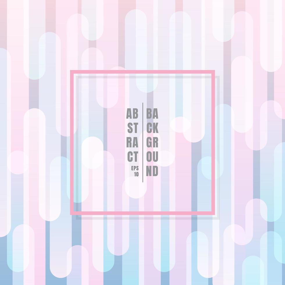 Abstract blue and pink pastel color vertical rounded line transition overlapping background. vector