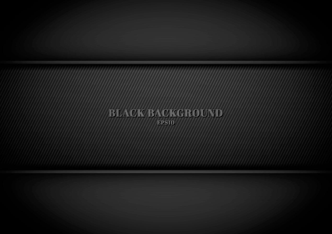 Black metallic background and texture with space for your text. vector