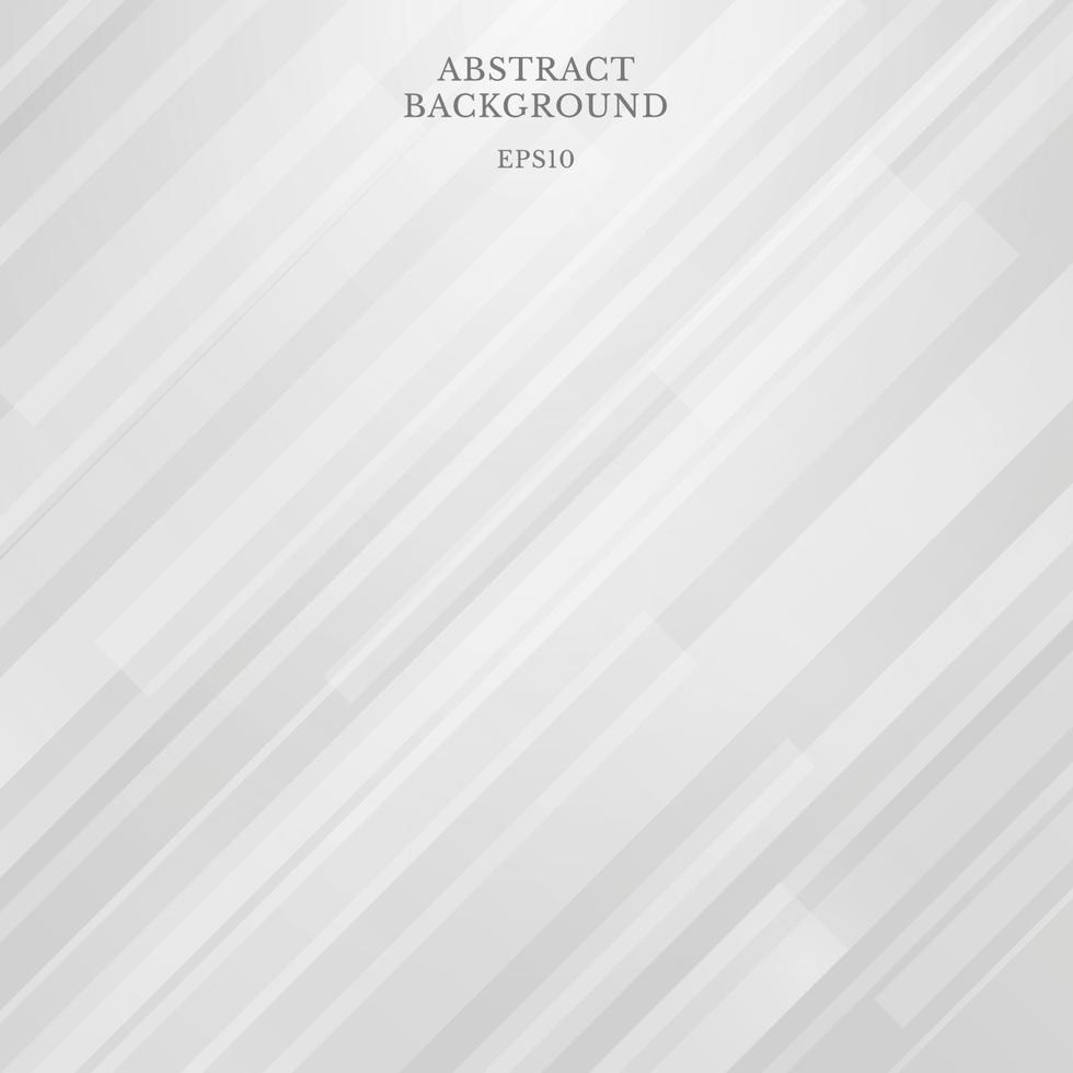 Abstract modern white and gray diagonal stripes pattern background and texture. vector