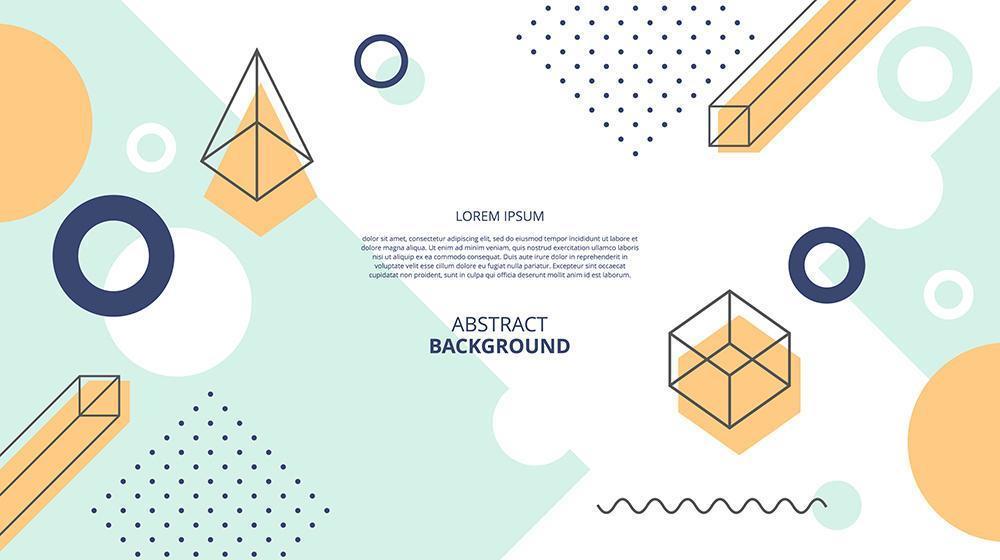 Abstract flat geometric diagonal shapes background vector
