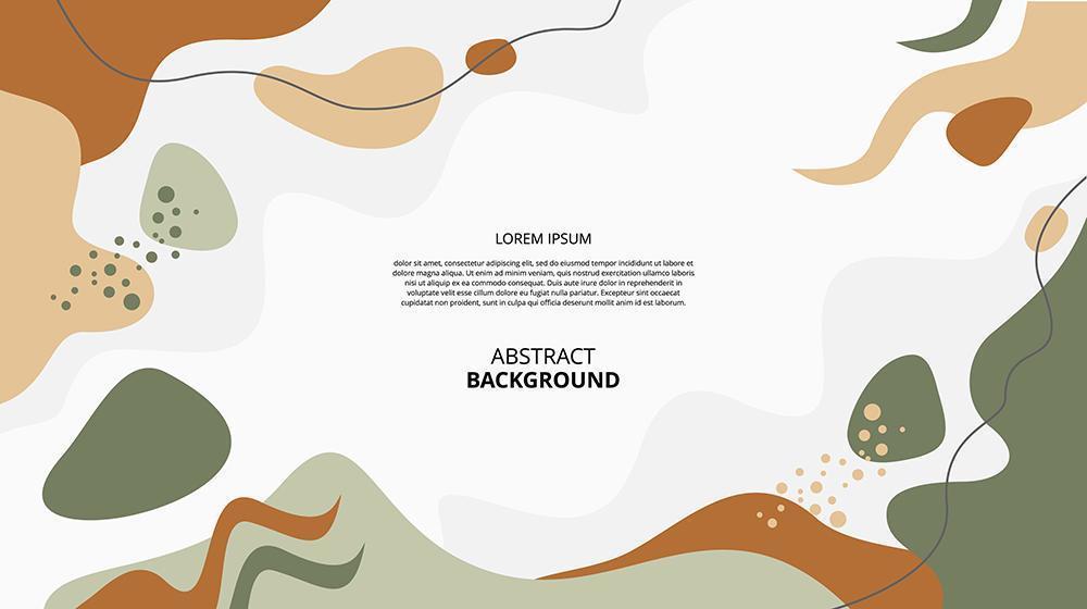 Abstract flat nature fluid shapes background vector