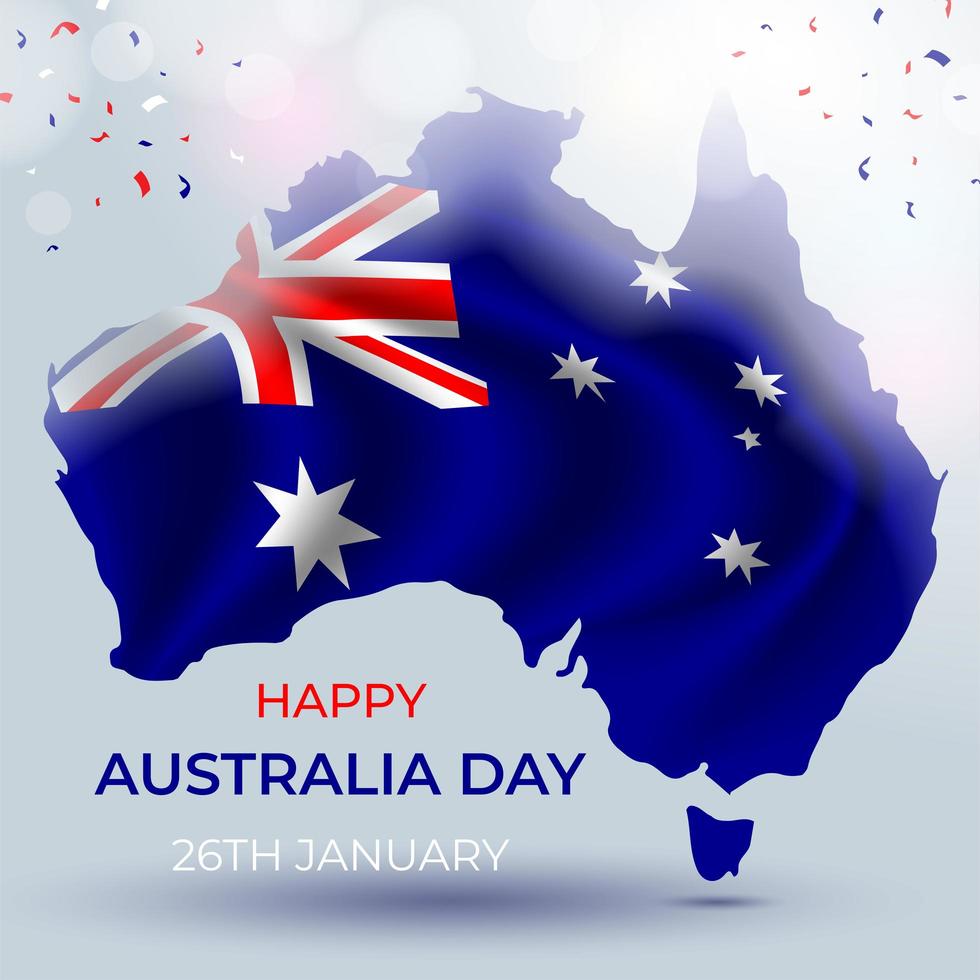 feliz dia de australia vector