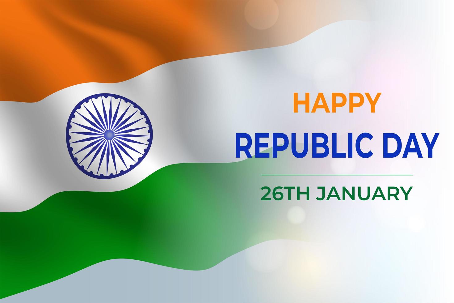 Happy Indian Republic Day vector