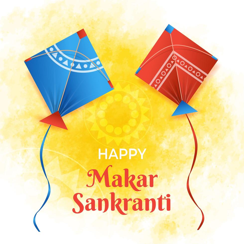 Happy Makar Sankranti vector