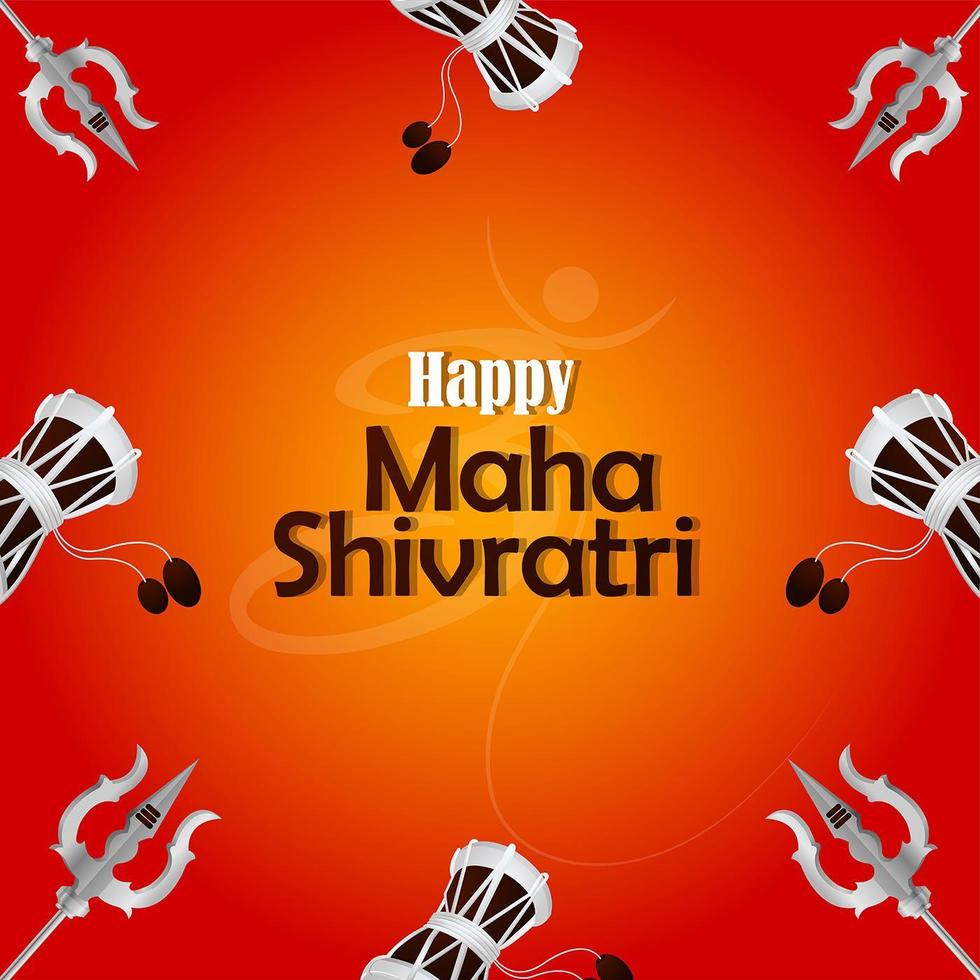 ilustración creativa del señor shiva para mahashivratri vector