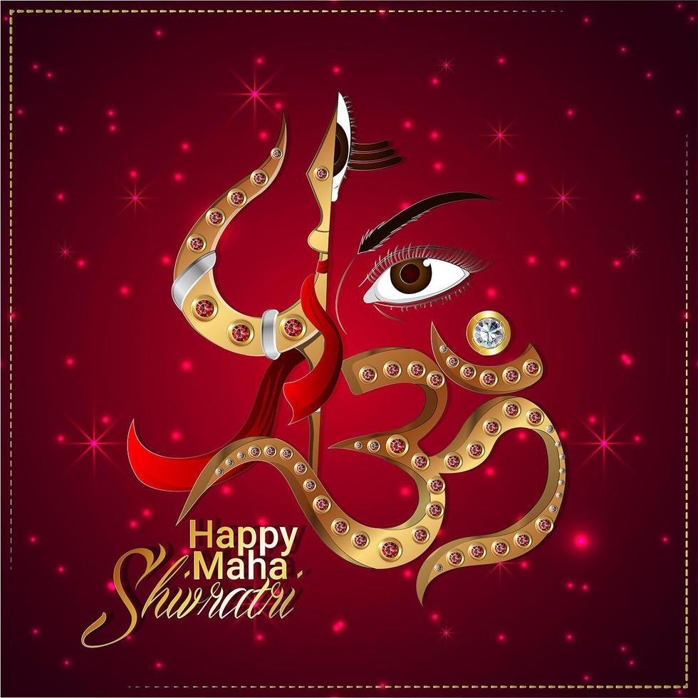 Creative illustration of Lord Shiva for Mahashivratri vector