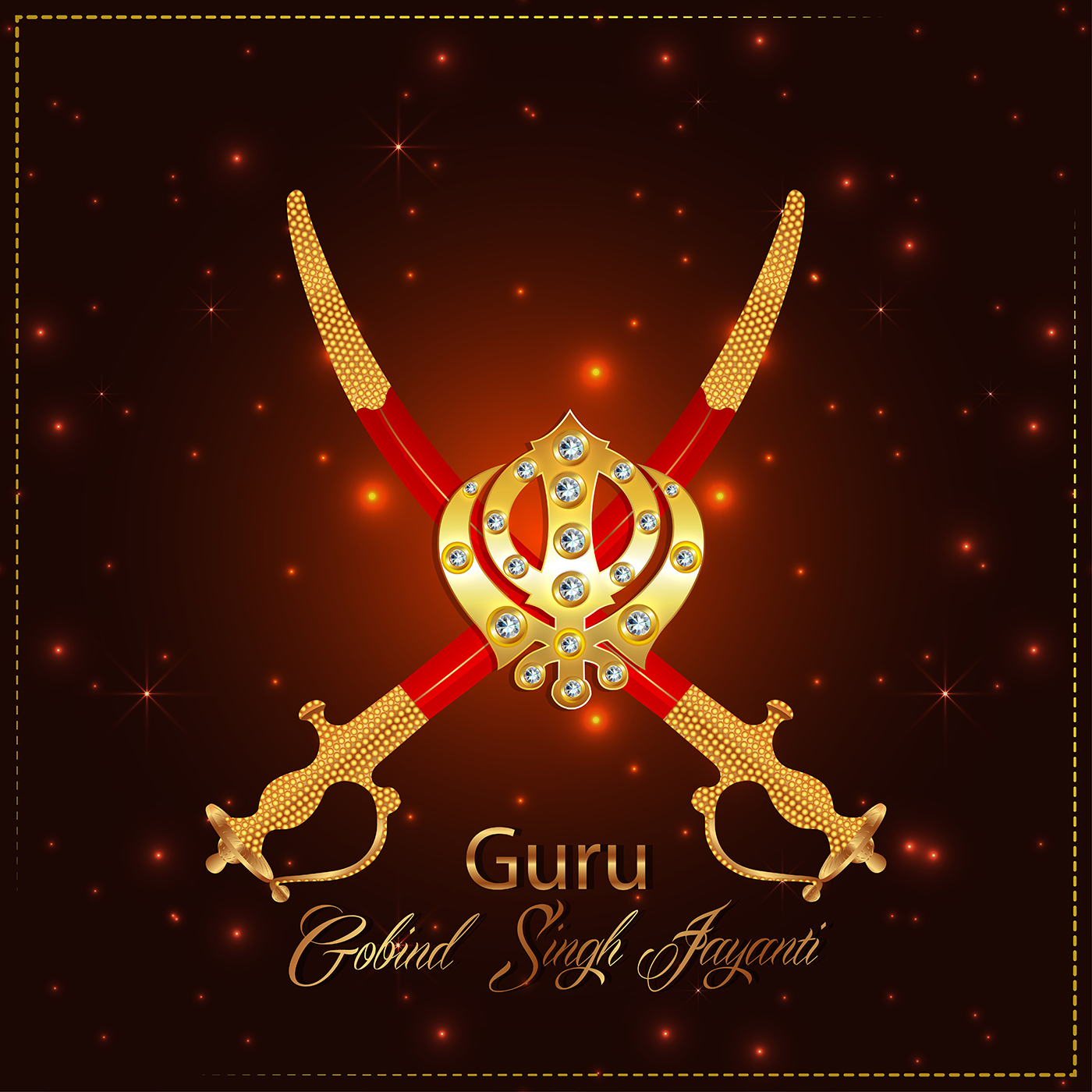 Happy guru gobind singh jayanti celebration 1937186 Vector Art at Vecteezy