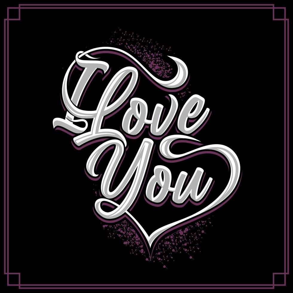 I Love You Sticker Vector Illustration 3394652 Vector Art at Vecteezy