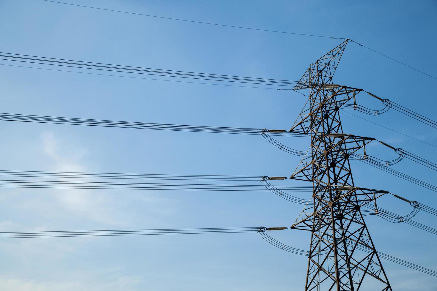 High voltage tower in Thailand photo