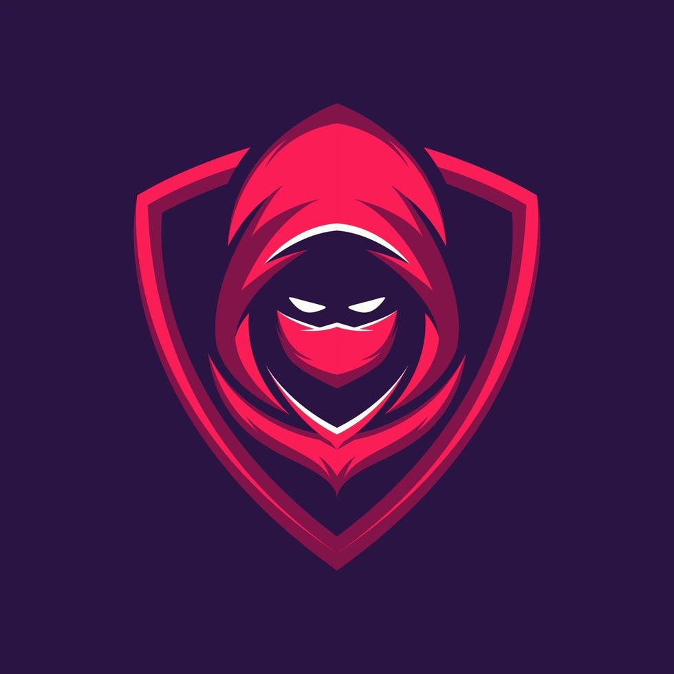 Assassin warrior mascot vector