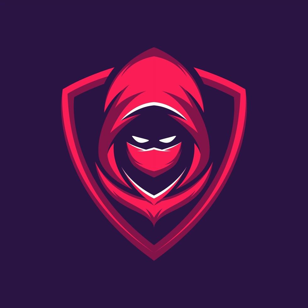 Assassin warrior mascot vector