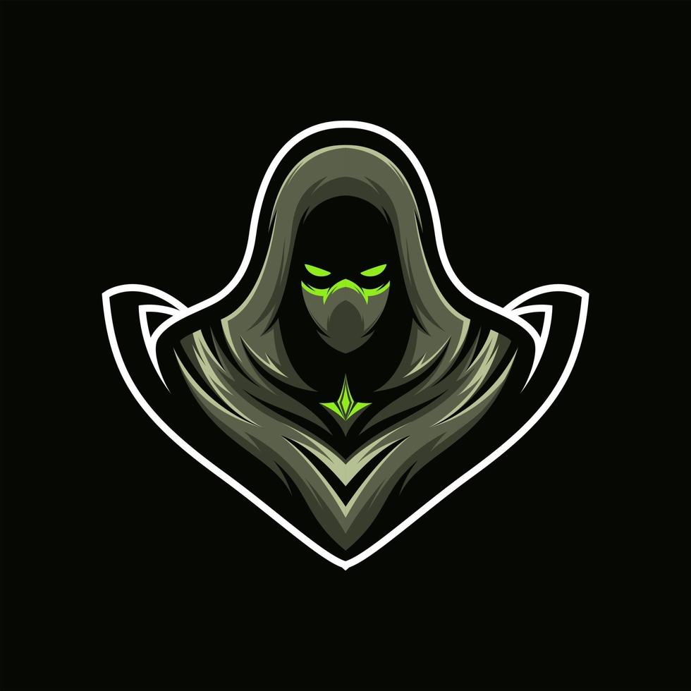 Assassin warrior mascot vector