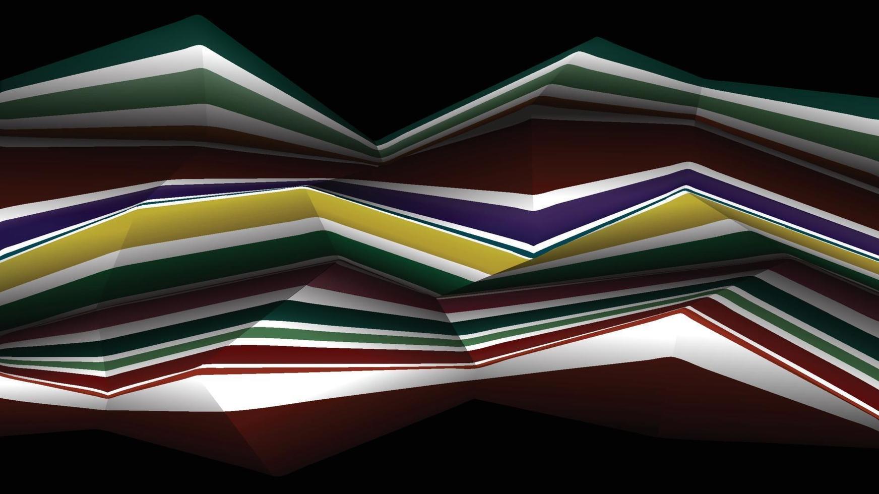 Horizontal stripes of dark zigzag lines that look harsh vector