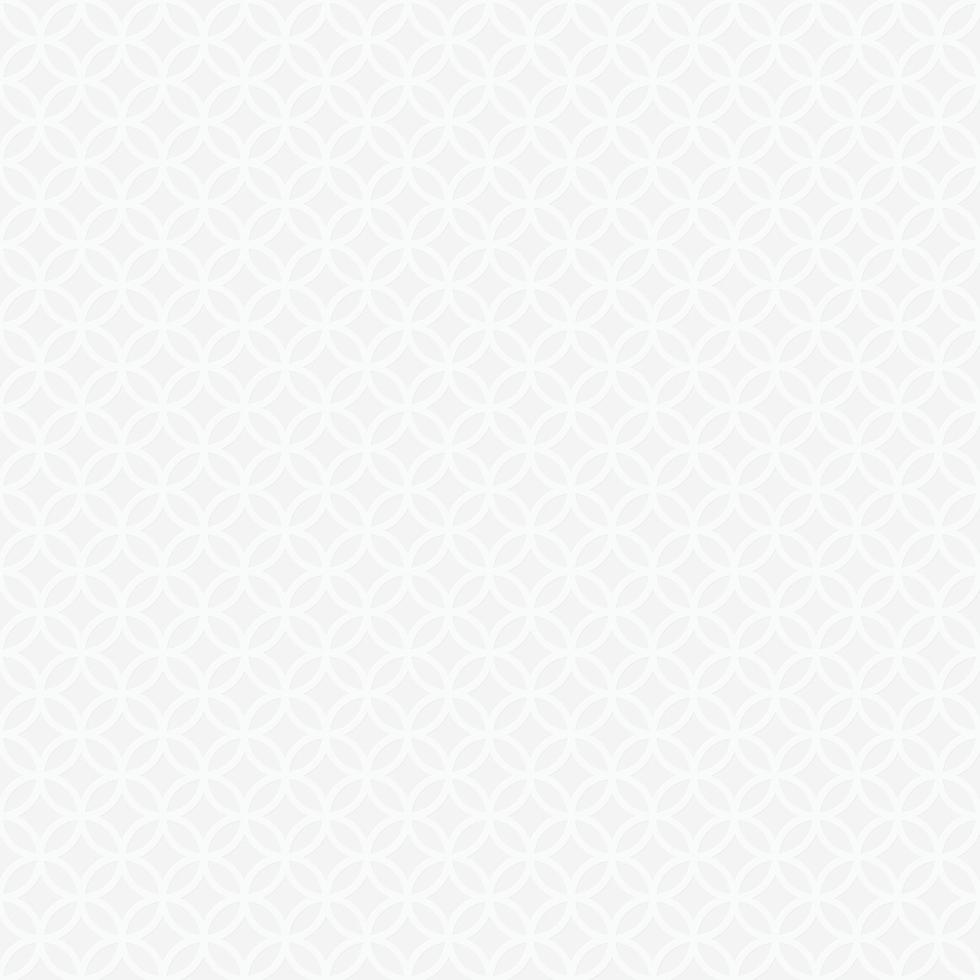 White seamless geometric decorative pattern vector