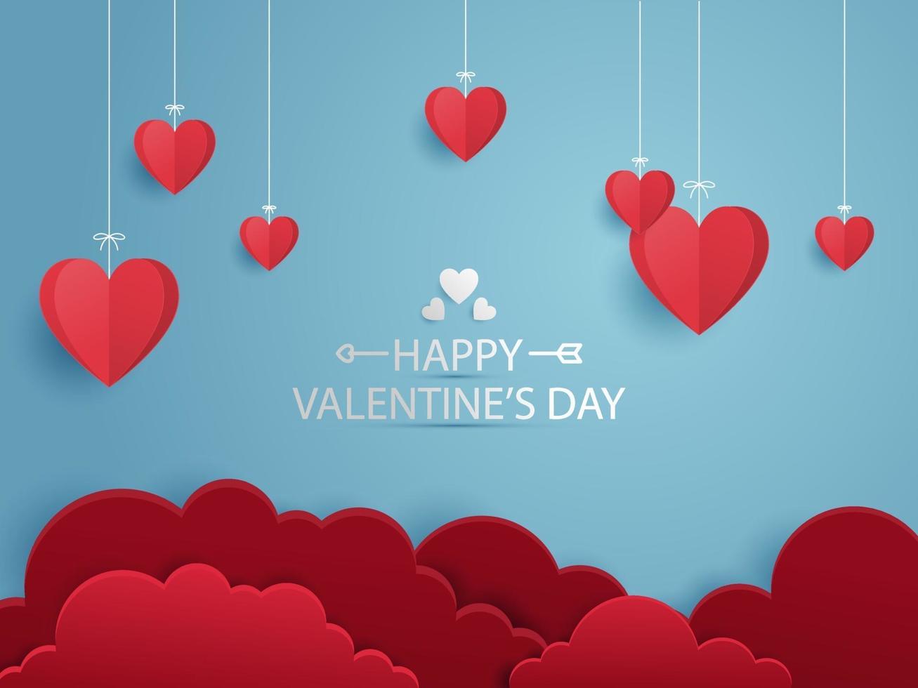 Valentine's day vector design, background