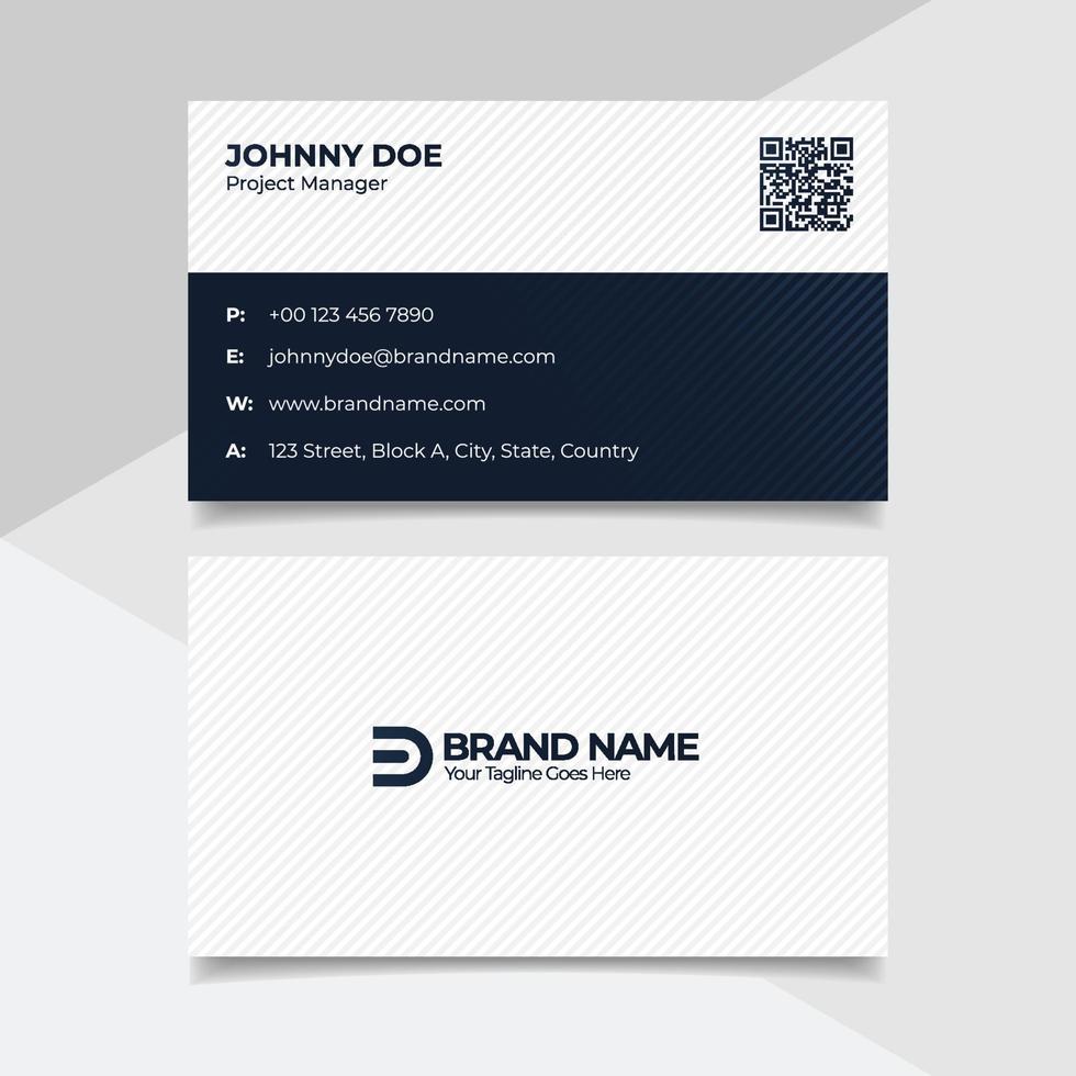 Black and White Corporate Business Card Design, Law Firm Legal Style Visiting Card Template vector