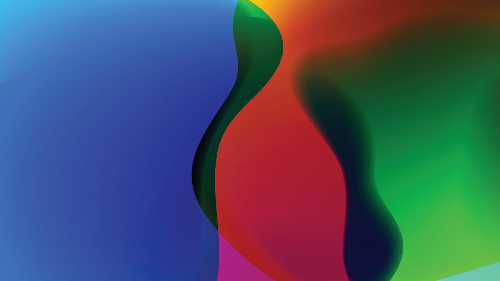Colorful background image with overlapping blends vector