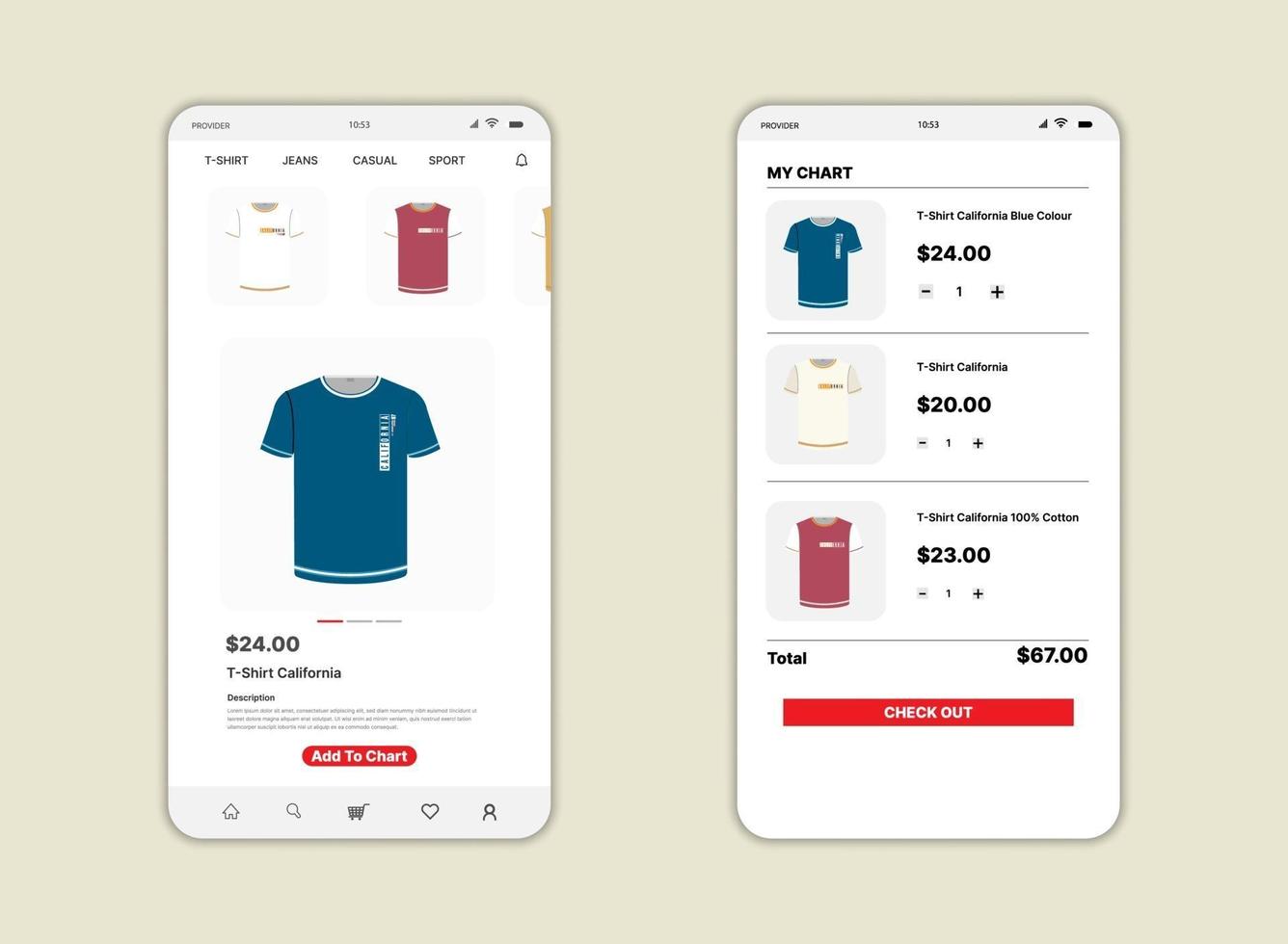 Marketplace screen UI, UX, GUI and flat web icon for mobile apps. Commerce or marketplace design for mobile app vector