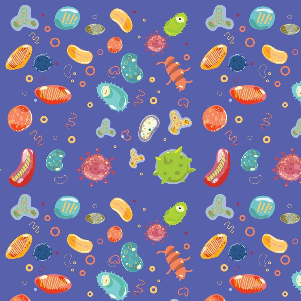 Virus or bacteria pattern vector