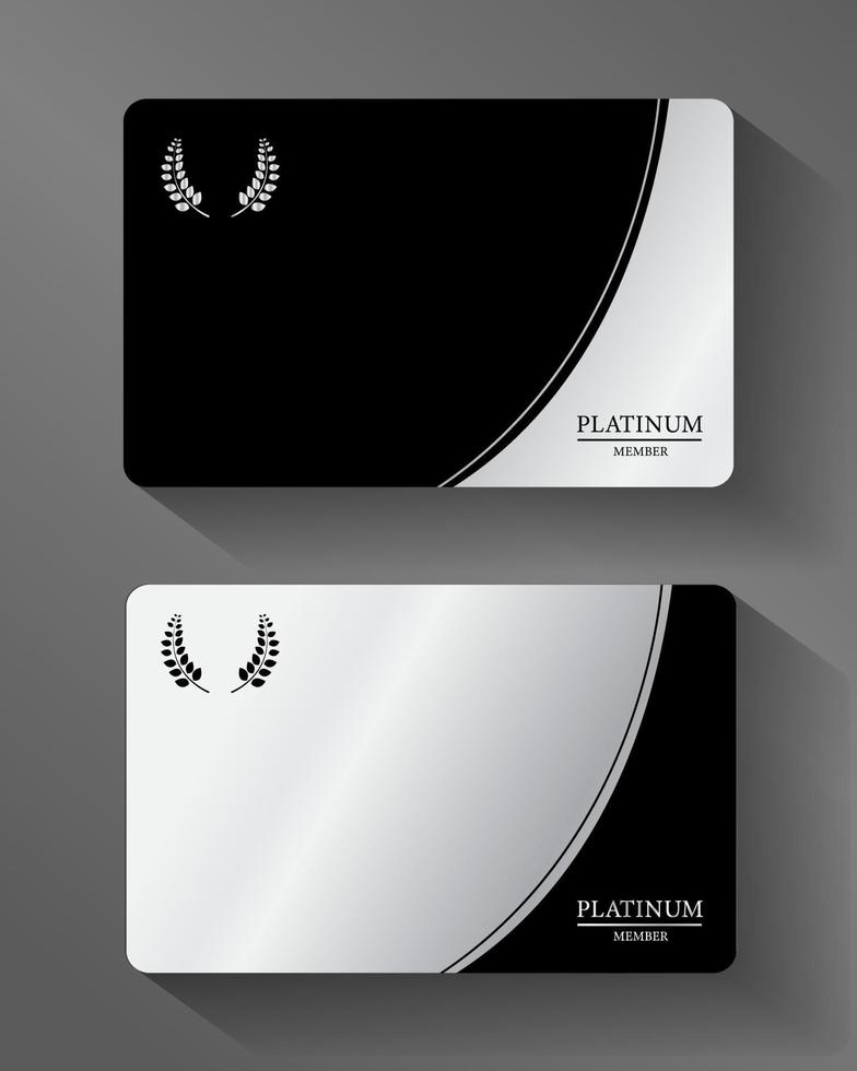 Vector Platinum member card