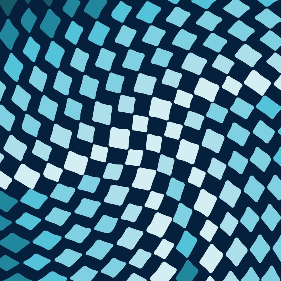 Abstract Wave Blue Squares Pattern Vector