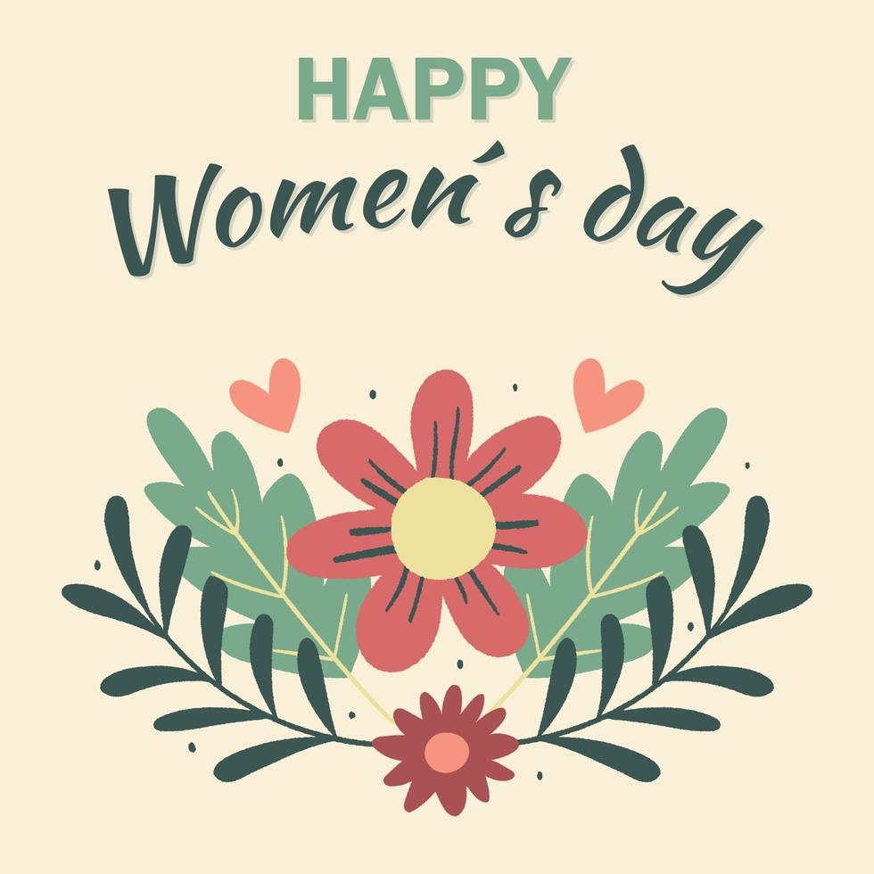 fondo floral del día de la mujer vector