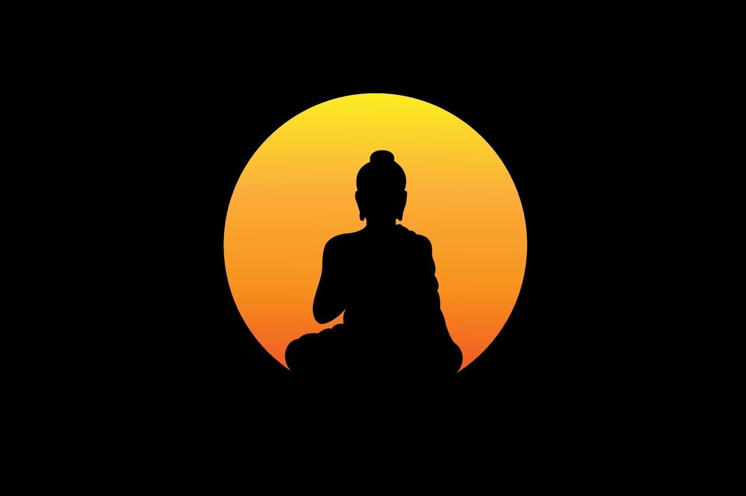 Lord Gautam Buddha vector