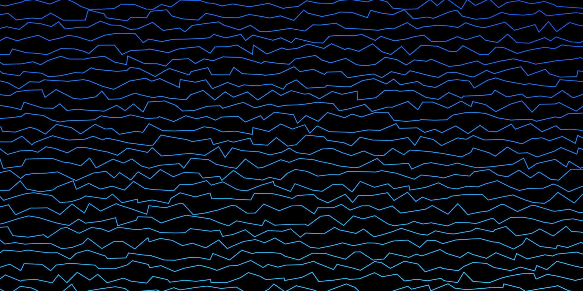 textura de vector azul oscuro con curvas.