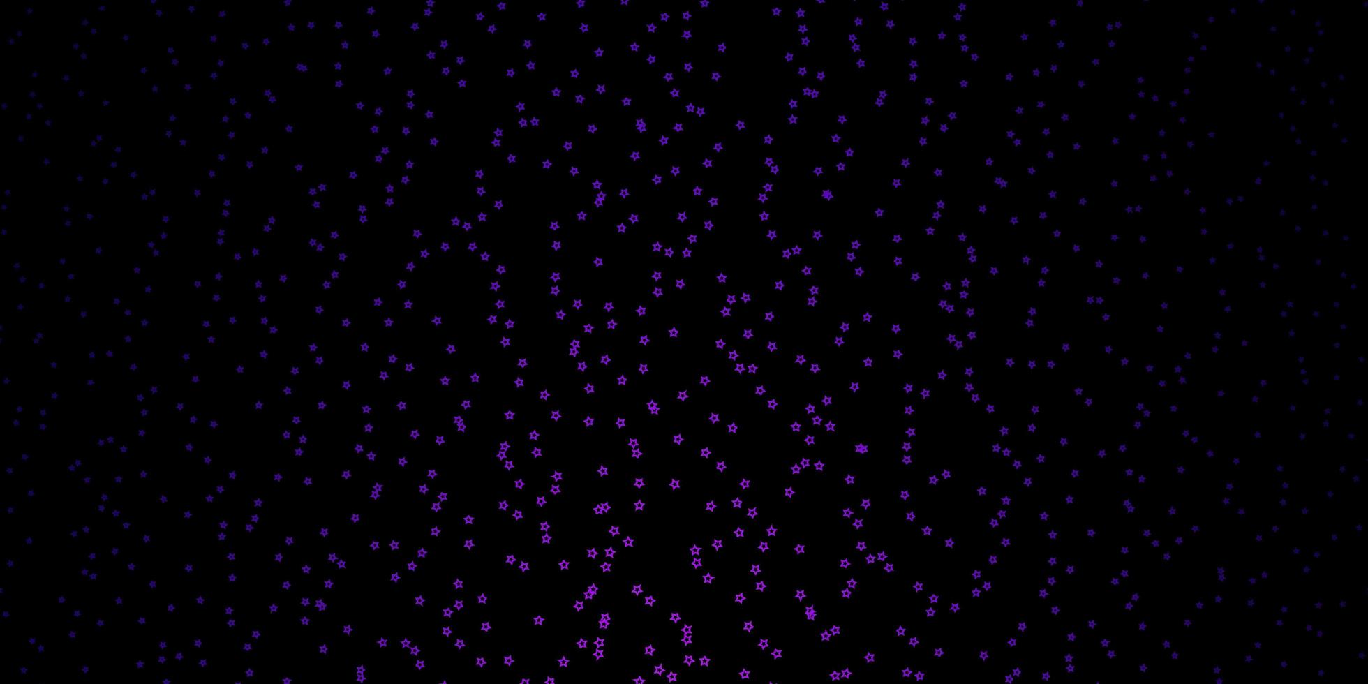 textura vector púrpura oscuro con hermosas estrellas.