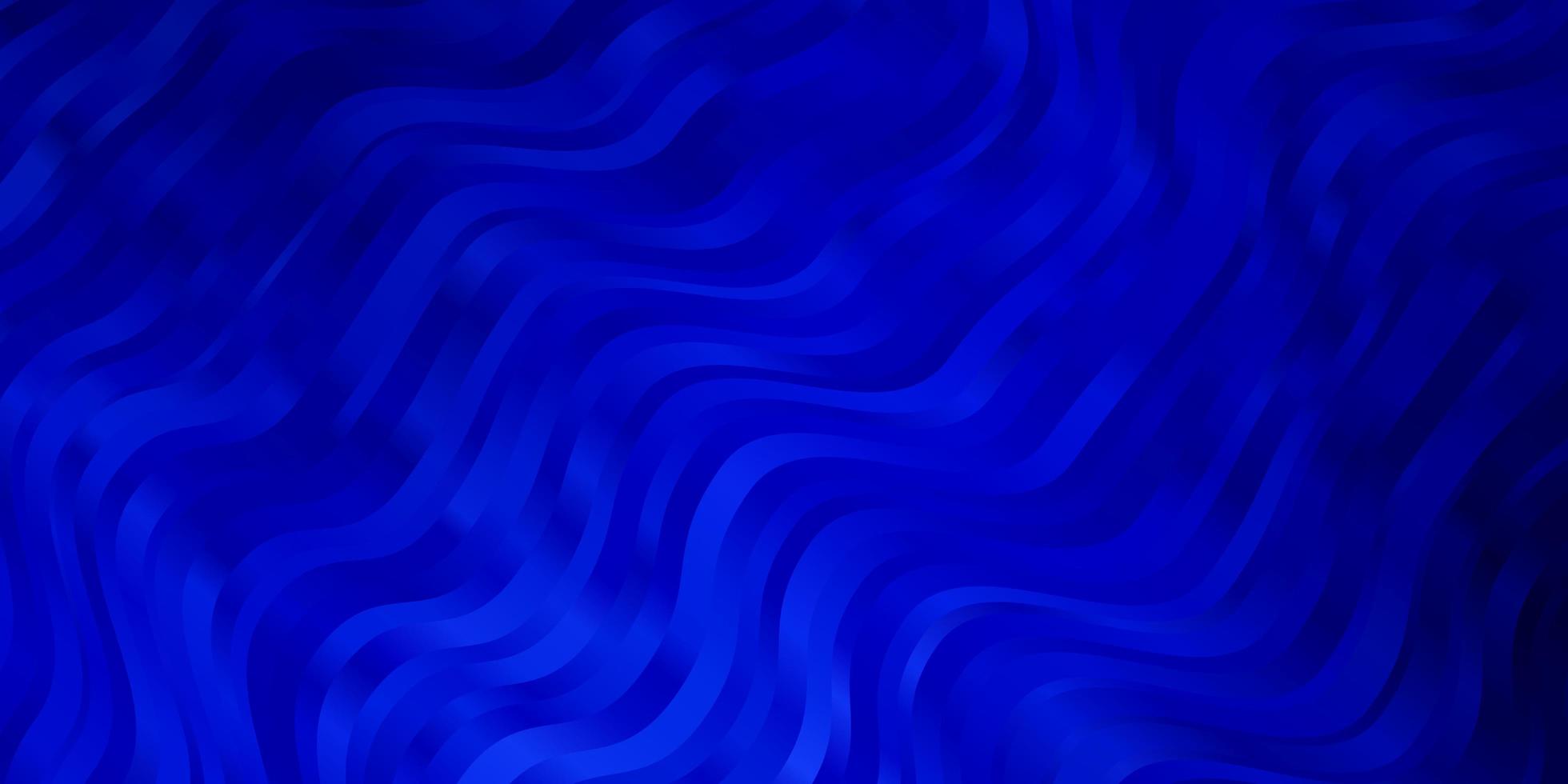 textura de vector azul oscuro con curvas.