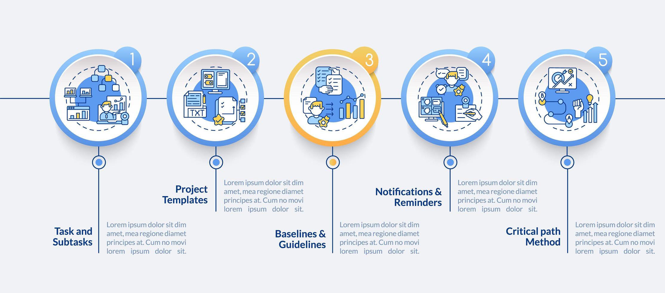 plantilla de infografía de vector de estructura de software de teletrabajo