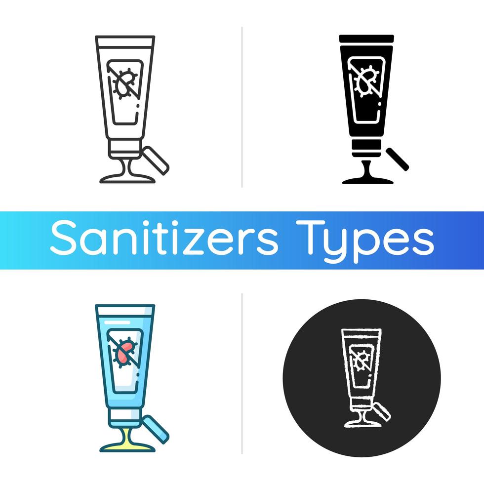 Gel hand sanitizer icon vector