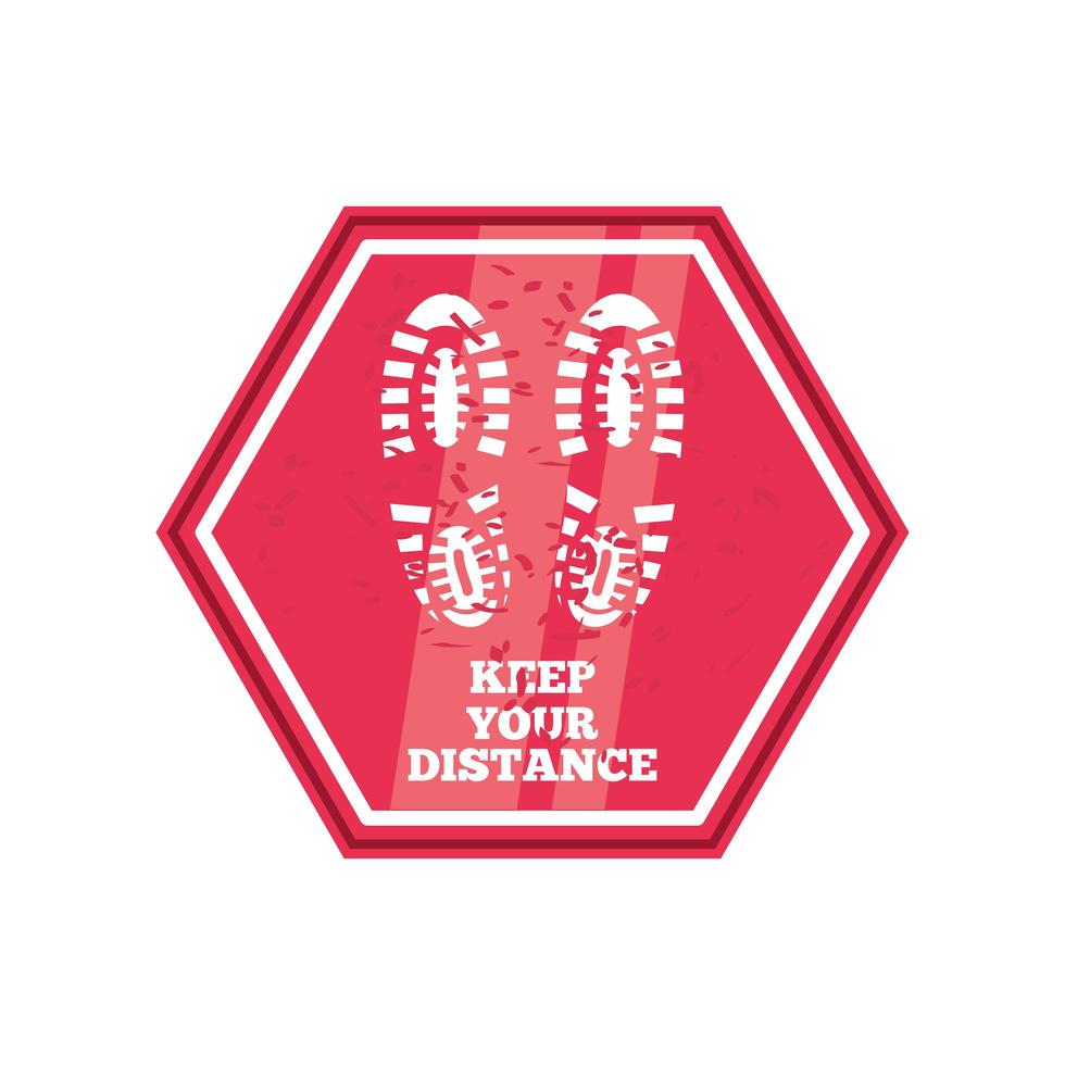 social distancing, please keep a safe distance, warning sign vector