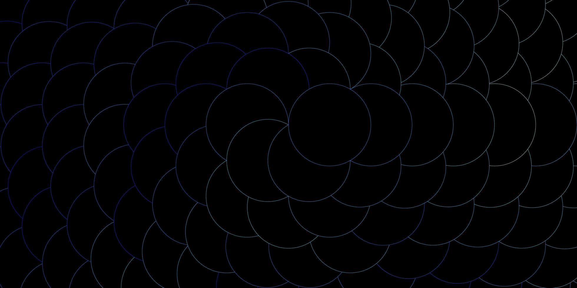 Dark BLUE vector pattern with spheres.