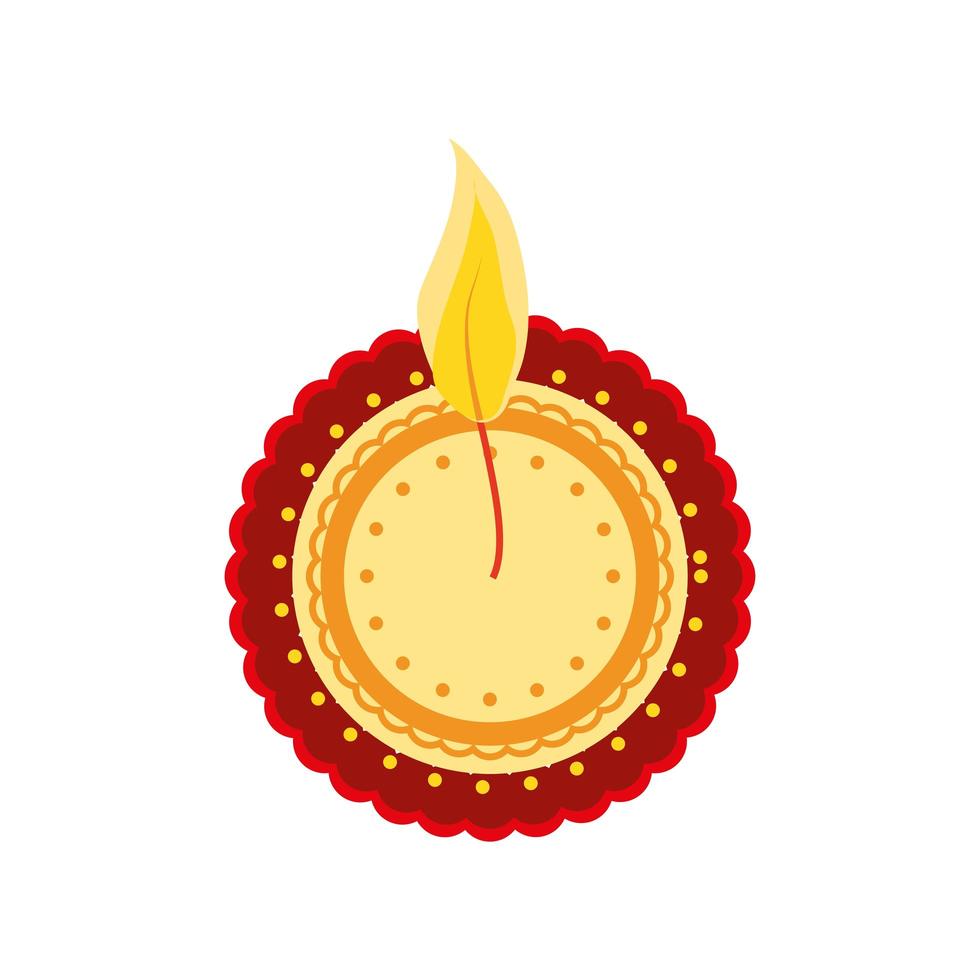 festival navratri decorative element on white background vector