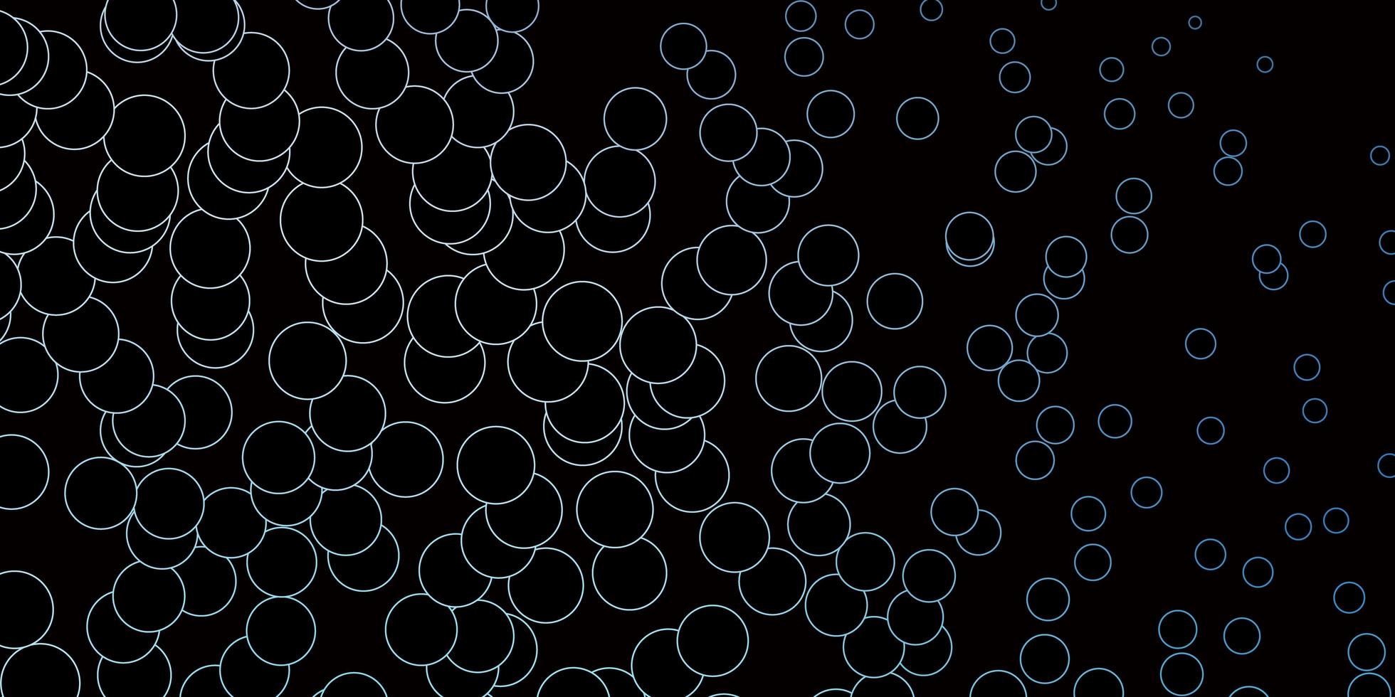 Dark BLUE vector template with circles.