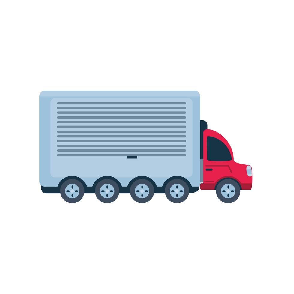 truck, cargo transportation on white background vector