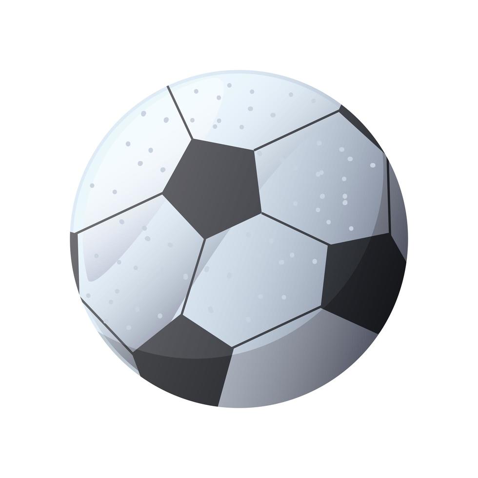 balón de fútbol sobre fondo blanco vector