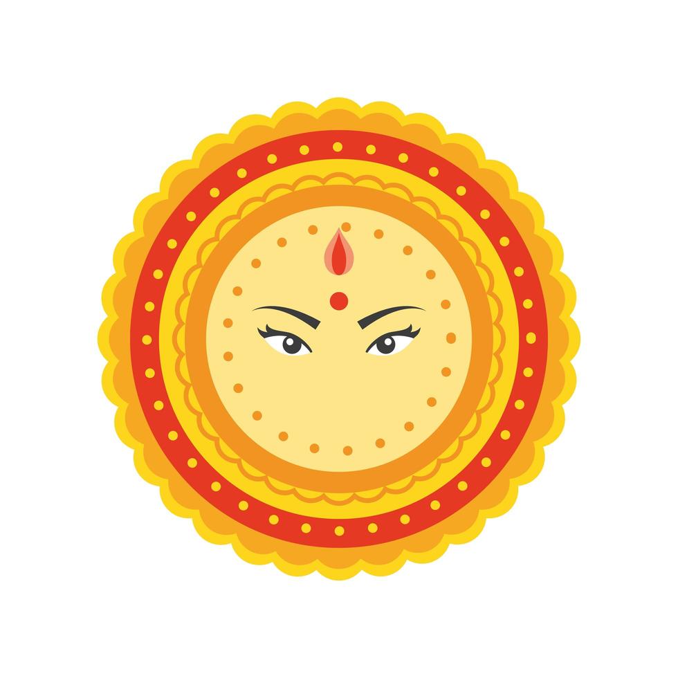 beautiful mandala on white background vector