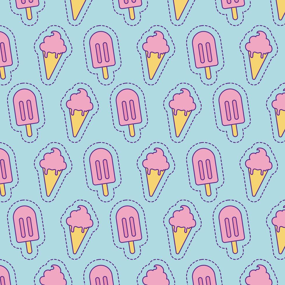 diseño de vector de fondo de helados