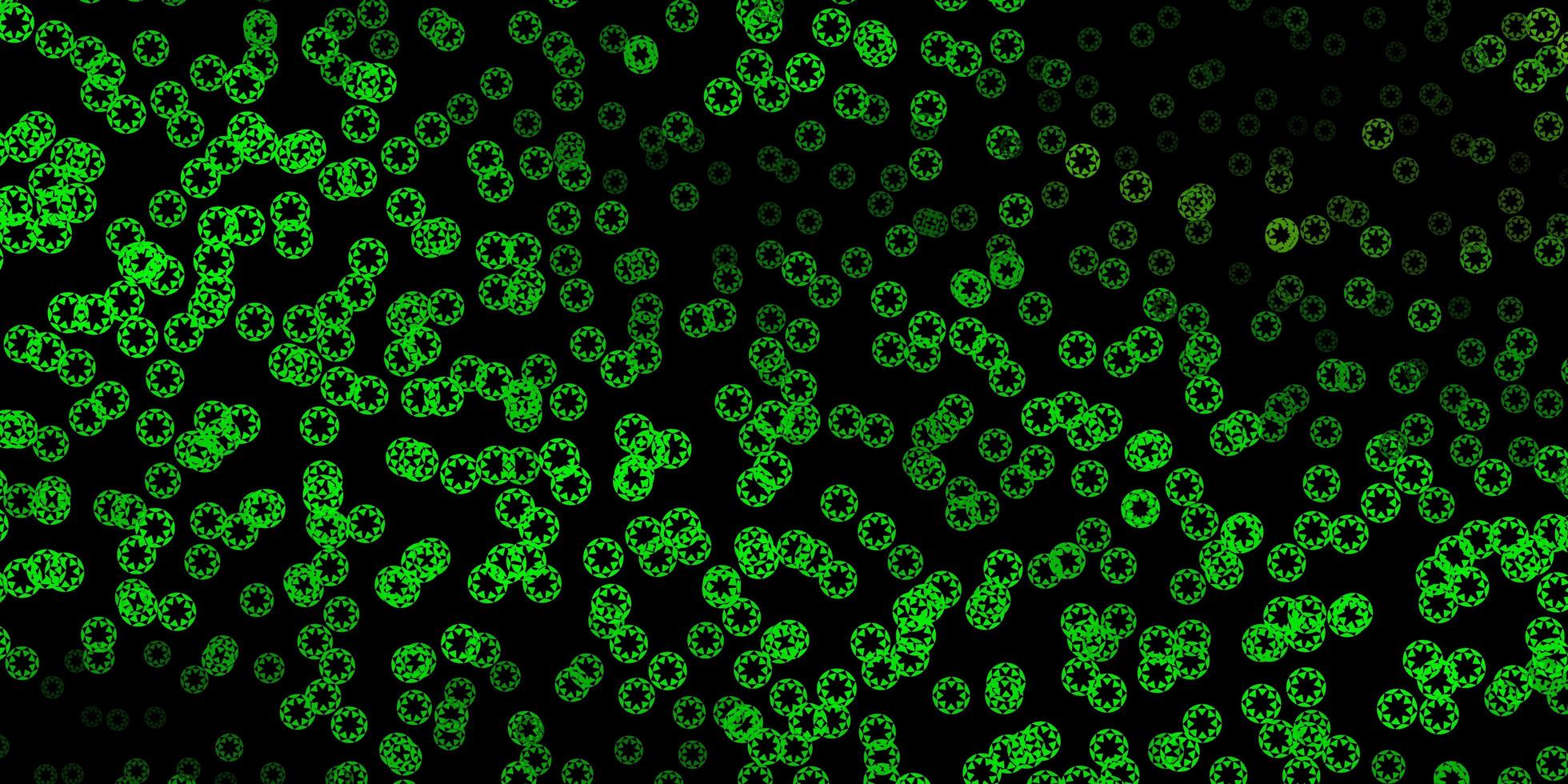 Dark green, yellow vector texture with disks.