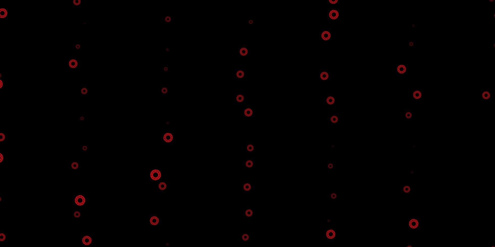 Plantilla de vector naranja oscuro con signos de gripe.