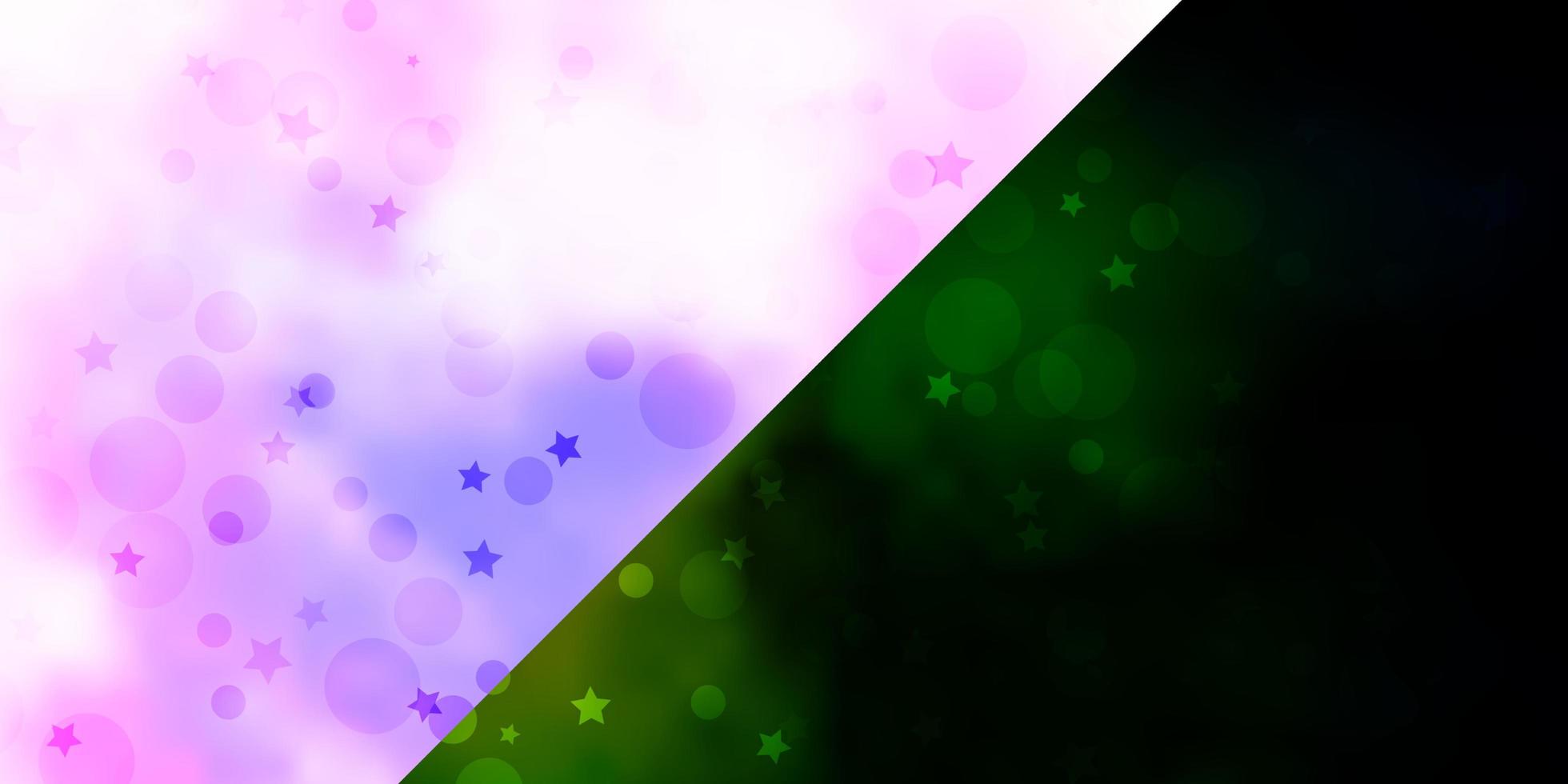 Vector background with circles, stars.