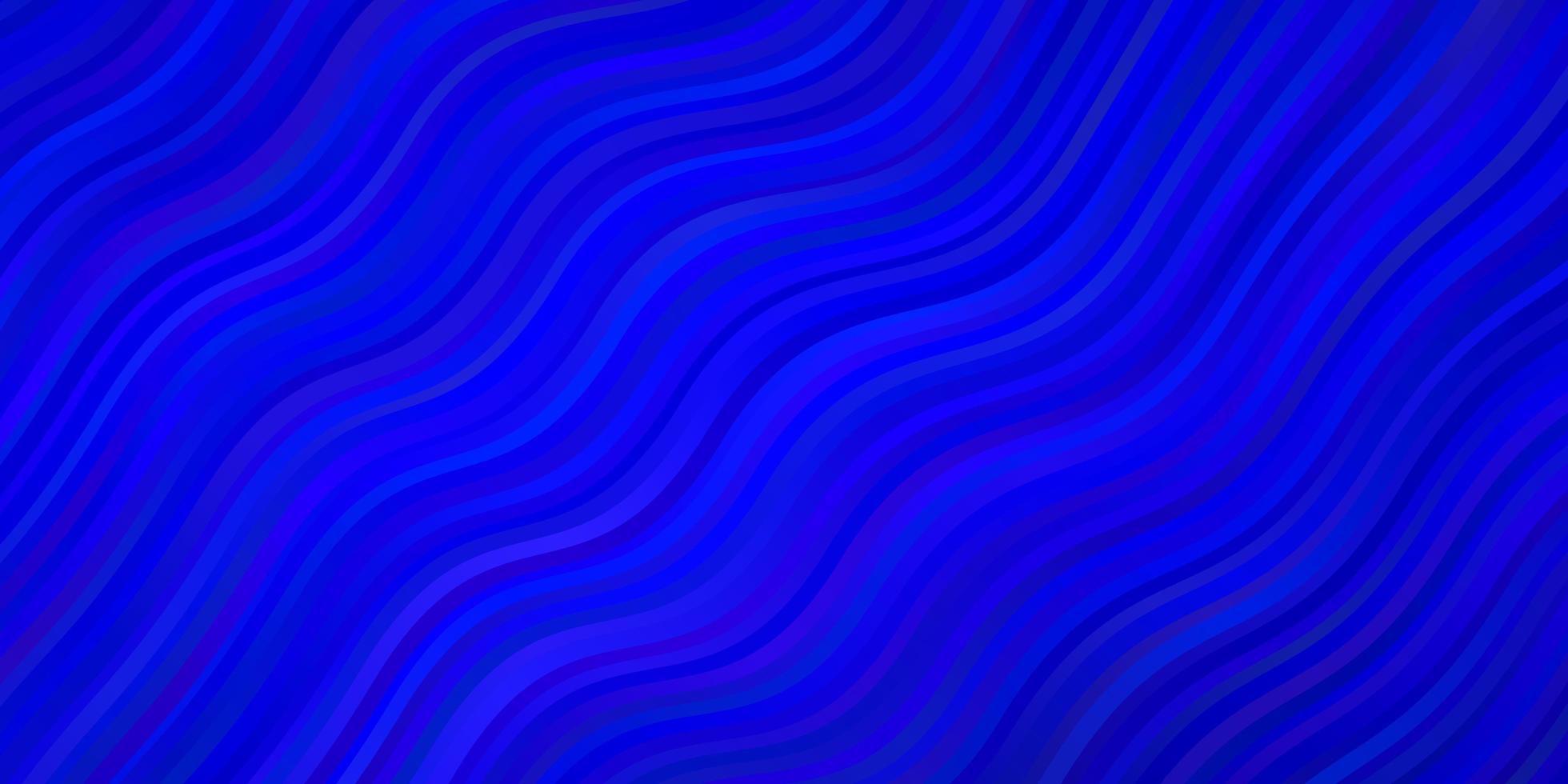 Dark BLUE vector background with bent lines.