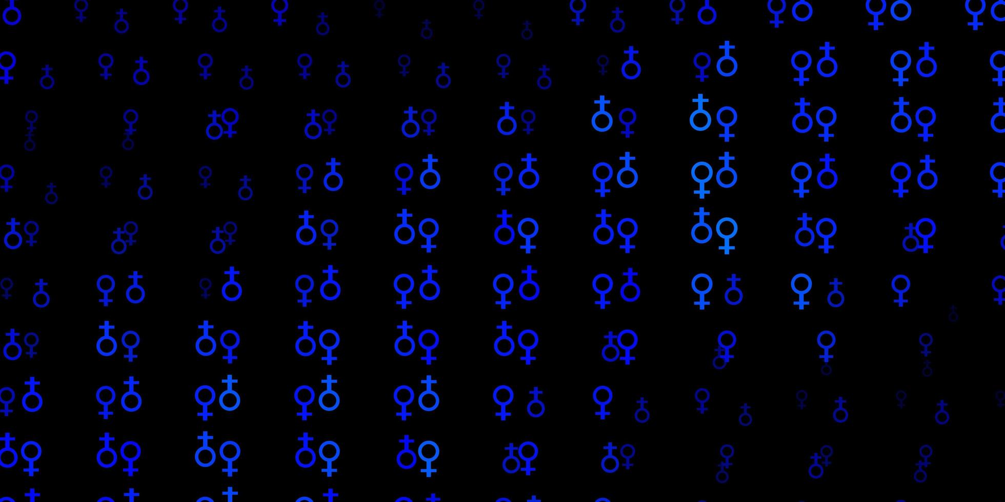 Dark BLUE vector template with esoteric signs.