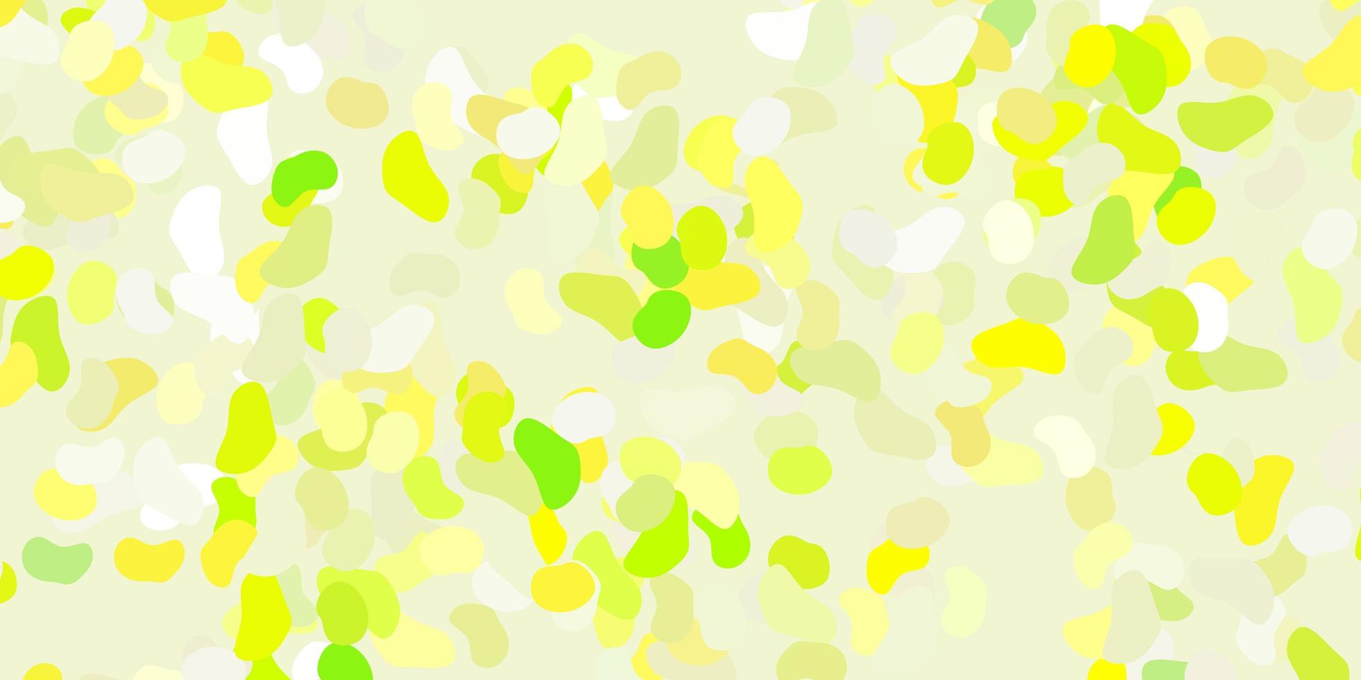 Light green, red vector background with random forms.