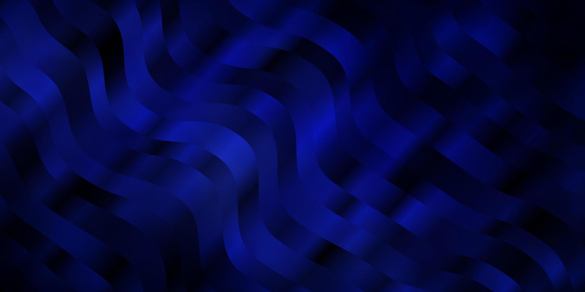 Dark BLUE vector texture with curves.